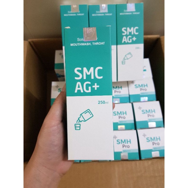 Nước súc họng nano bạc SMC Ag+ 250ml vệ sinh răng miệng, phòng ngừa viêm lợi, hôi miệng