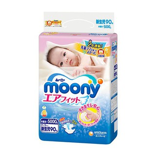 [Hà Nội] Tã dán sơ sinh Moony Newborn 90 miếng (Nhập khẩu từ Nhật Bản)