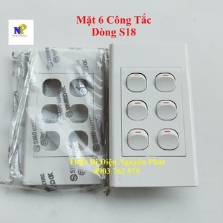 [SINO] Mặt 6 Công Tắc Dòng S18