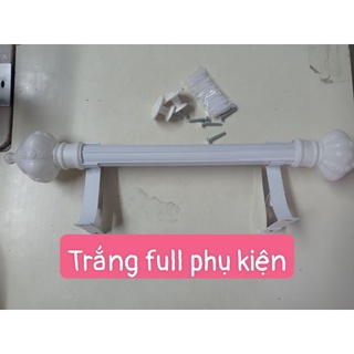 thanh treo rèm cửa đầy đủ phụ kiện kèm theo