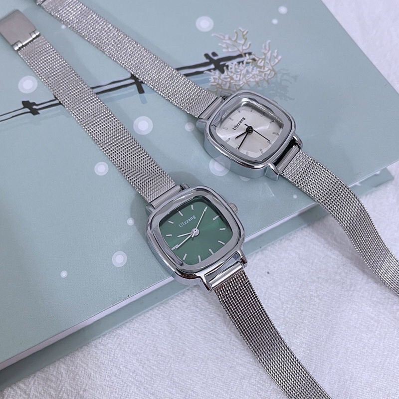 Đồng hồ nữ dây thép mặt kính 3D màu rosegold siu xinh kiểu dáng Vintage DHT5 LOUSMORE