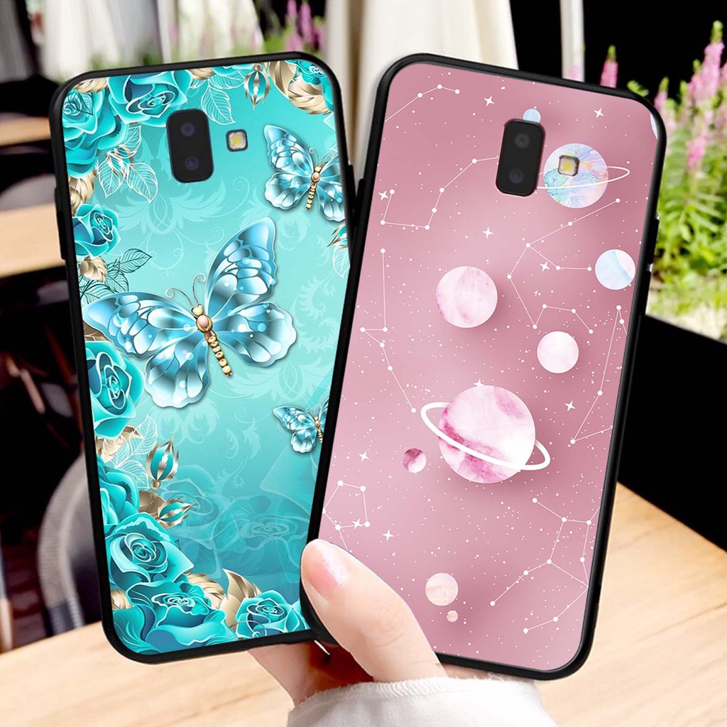 Ốp lưng Samsung J6 PLUS in hình hoa xinh xắn, hiện đại , thời trang ,phong cách