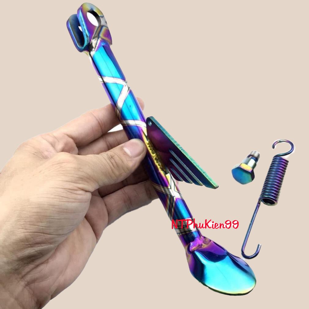 Chân Chống Xe SH/Exciter/Wave/Dream Inox Đặc Titan 7 Màu