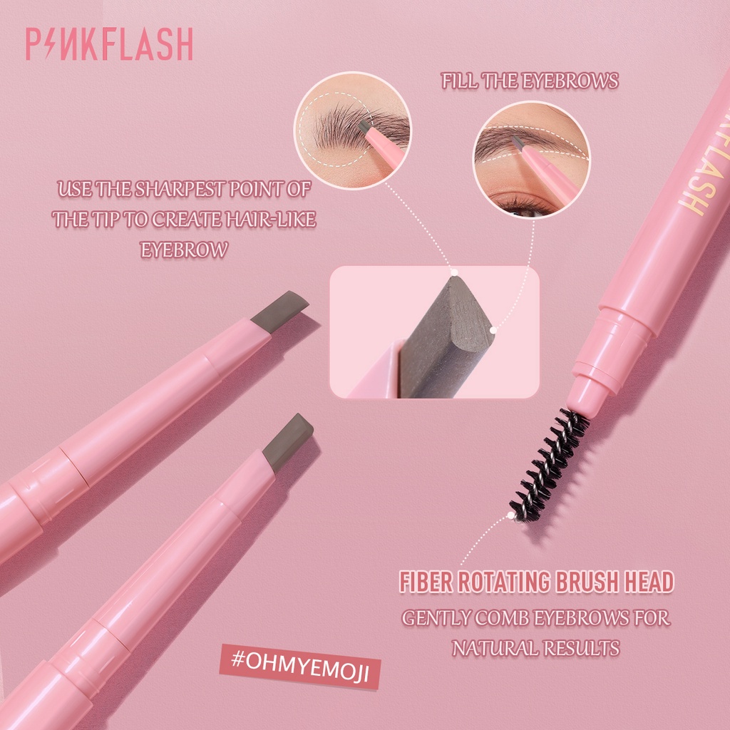 PinkFlash Bộ mỹ phẩm trang điểm 3 món Pinkflash gồm bút kẻ mắt/ mascara/ bút kẻ mắt chống nước lâu trôi