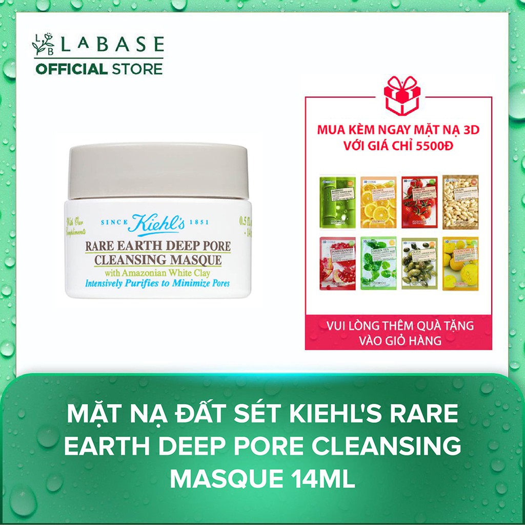 Mặt nạ đất sét Kiehl's Rare Earth Deep Pore Cleansing Masque