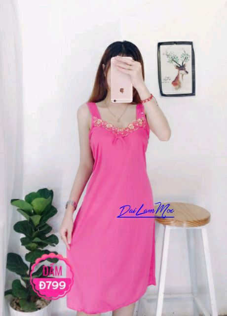 Đầm ngủ - Đầm mặc nhà thun lạnh nữ