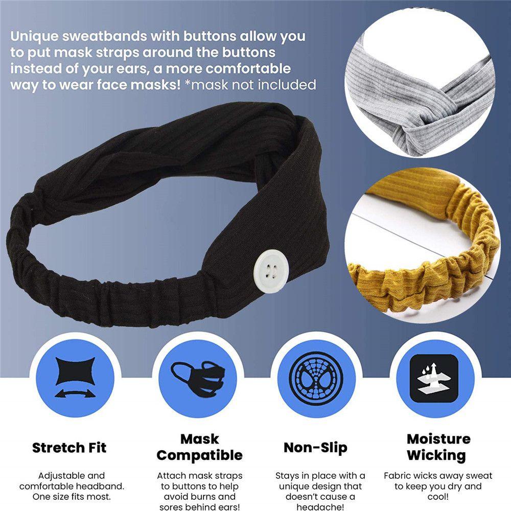 Băng Đô Cài Tóc Cài Nút Mềm Mại Dành Cho Nữ Y Tá