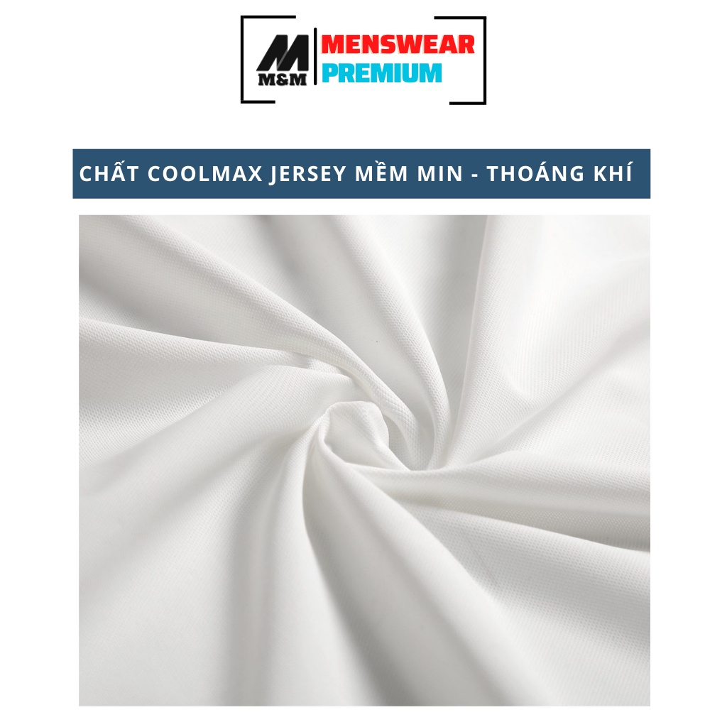 Áo Polo Nam Cao Cấp M&amp;M Mammodel Áo Nam Polo Cổ Bẻ Tay Ngắn Phối Sọc Vải Cotton Cá Sấu Xuất Xịn Chuẩn Form Dày Dặn HC107