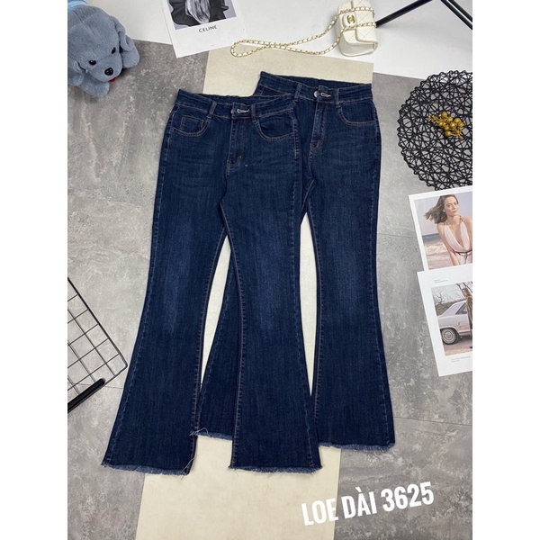 Quần jeans loe siêu hack chân chất liệu bò cao cấp