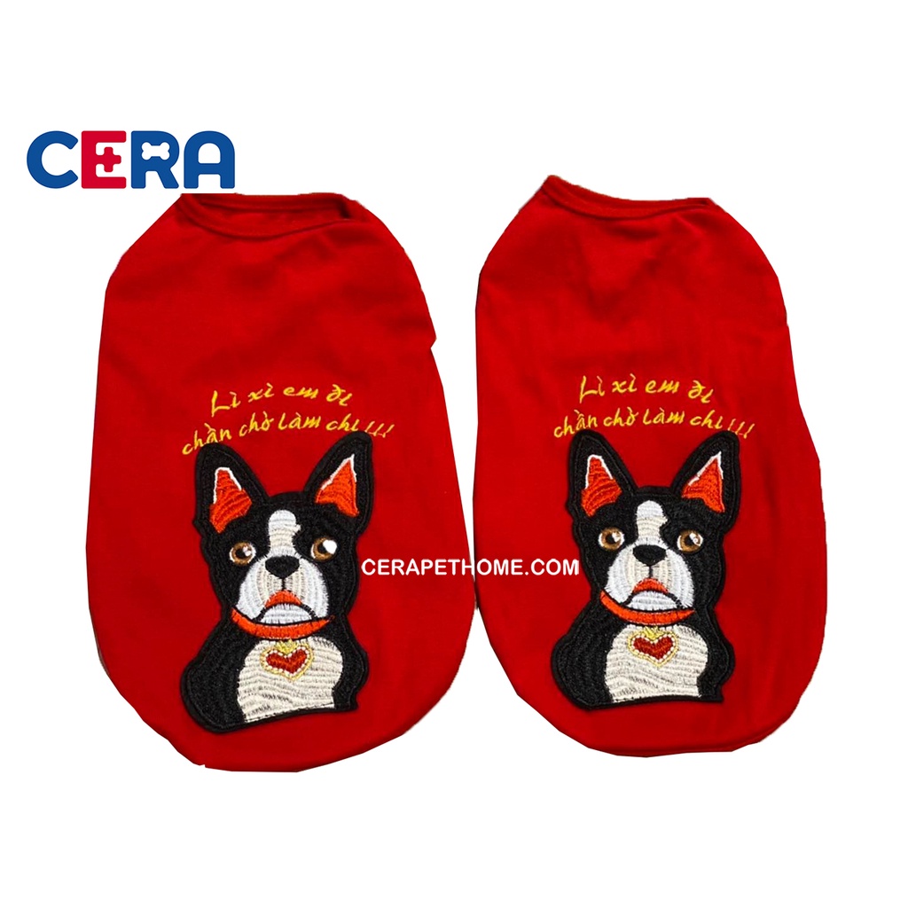 Áo Tết Thêu Chất Thun Cotton Cater Xuất Khẩu