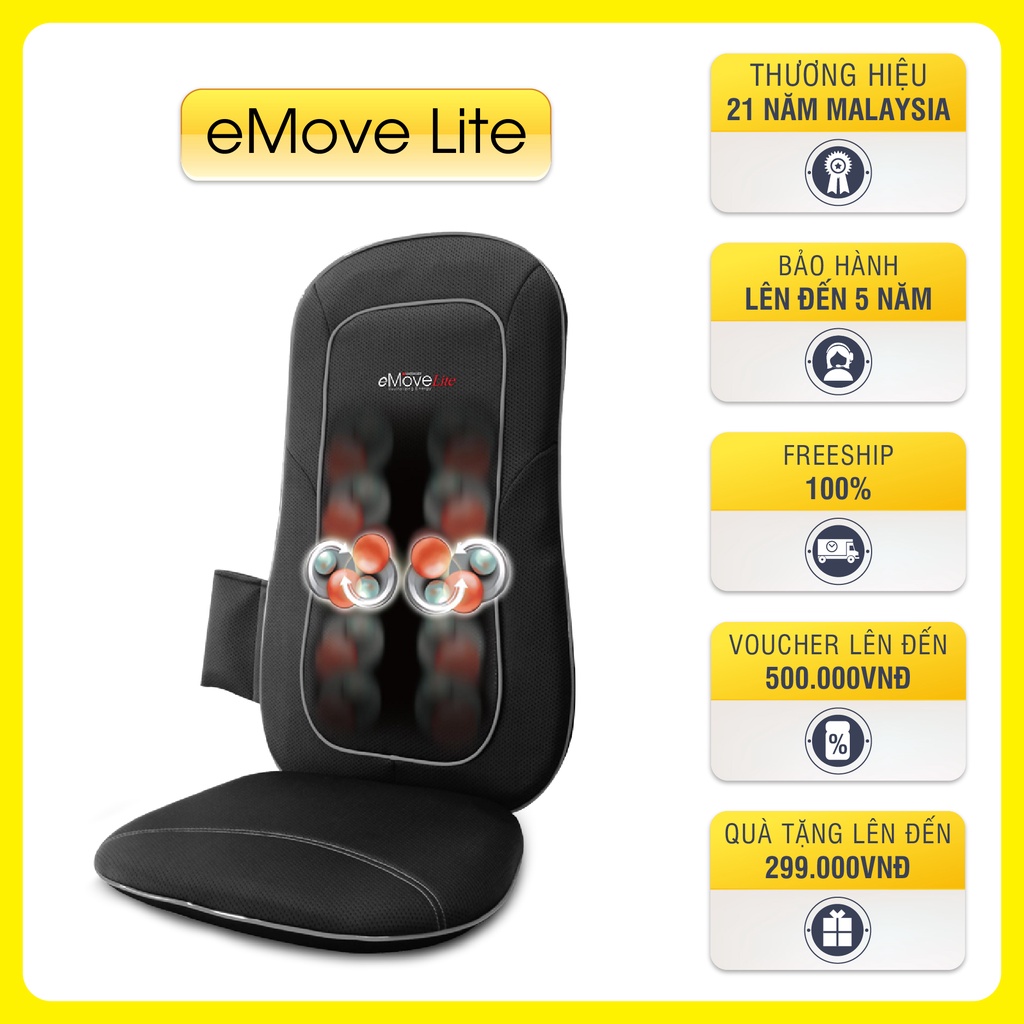 Combo Đệm Massage OKIA eMove Lite + Máy Massage Chân OKIA eMiracle