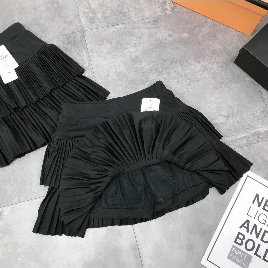 Chân váy đen ly nhỏ 2 tầng mã 995 ( kèm ảnh thật, video ) | BigBuy360 - bigbuy360.vn