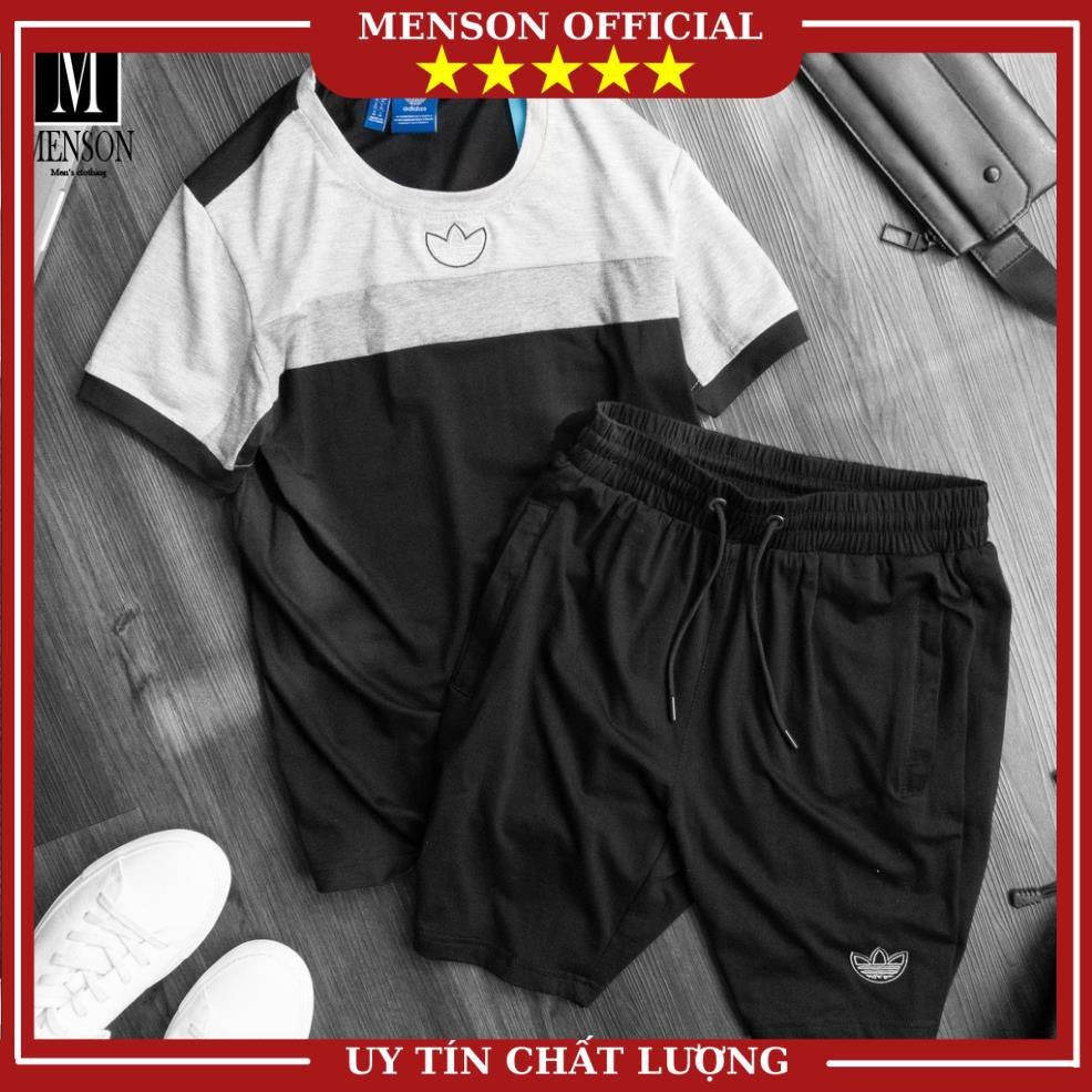 Bộ thể thao nam Adidas cao cấp thun lạnh đồ bộ nam bộ hè đẹp mặc nhà chất mát, co giãn chuẩn form MENSON BTT11