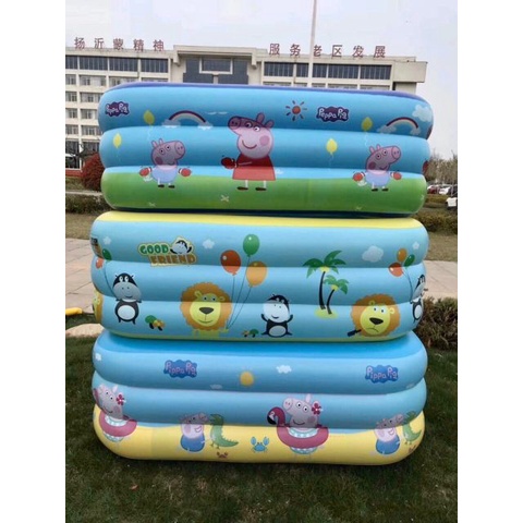 Bể Bơi Thành Cao Cho Bé 3 Tầng, Bể Bơi Phao Bơm Hơi Tại Nhà, Chống Trượt Bền Bỉ, An Toàn Cho Bé