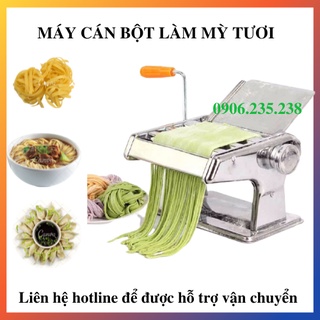 Máy cán bột mỳ máy làm mì tươi máy cán mỳ quay tay 2 3 lưỡi dao
