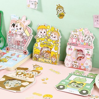SET STICKER 40 miếng hình cô gái dễ thương nhiều màu săce