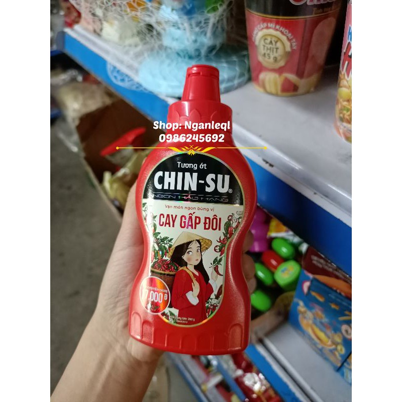 Tương ớt Chinsu Cay Gấp Đôi chai 250g