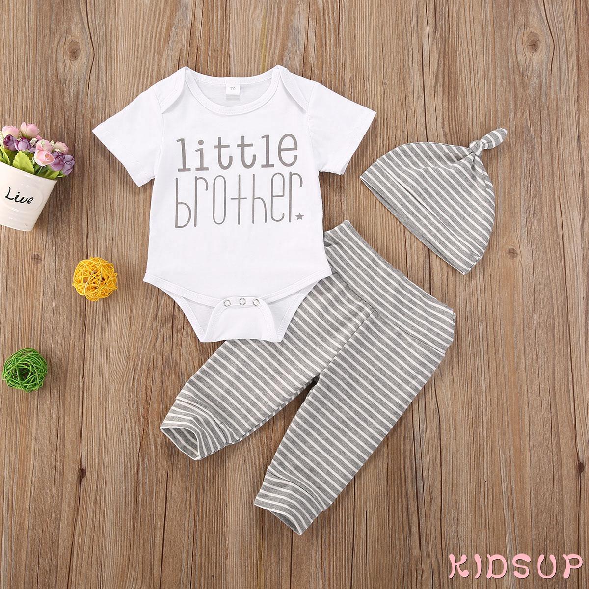 Set Áo Liền Quần &amp; Quần Short &amp; Mũ Trùm Đầu Cho Bé Trai