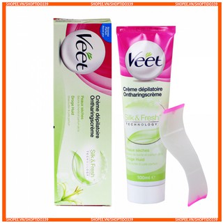 Kem Tấy Lông Veet Silk & Fresh Đa Năng 100ML Hàng Chính Hãng Pháp NCC Shoptido339
