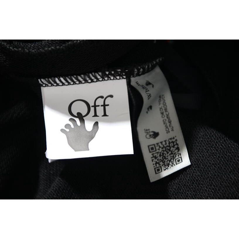 Off-white Quần Dài Chất Liệu Cotton Thiết Kế Giản Dị In Hình Cá Tính