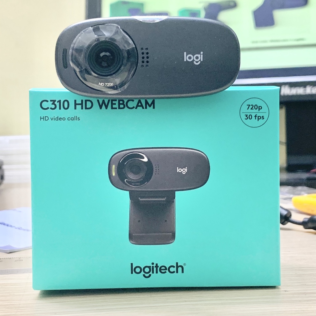 Webcam Logitech C310 Full HD, Tích hợp Micro, Góc rộng 60 độ, Chống ngược sáng, Nhận diện khuôn mặt