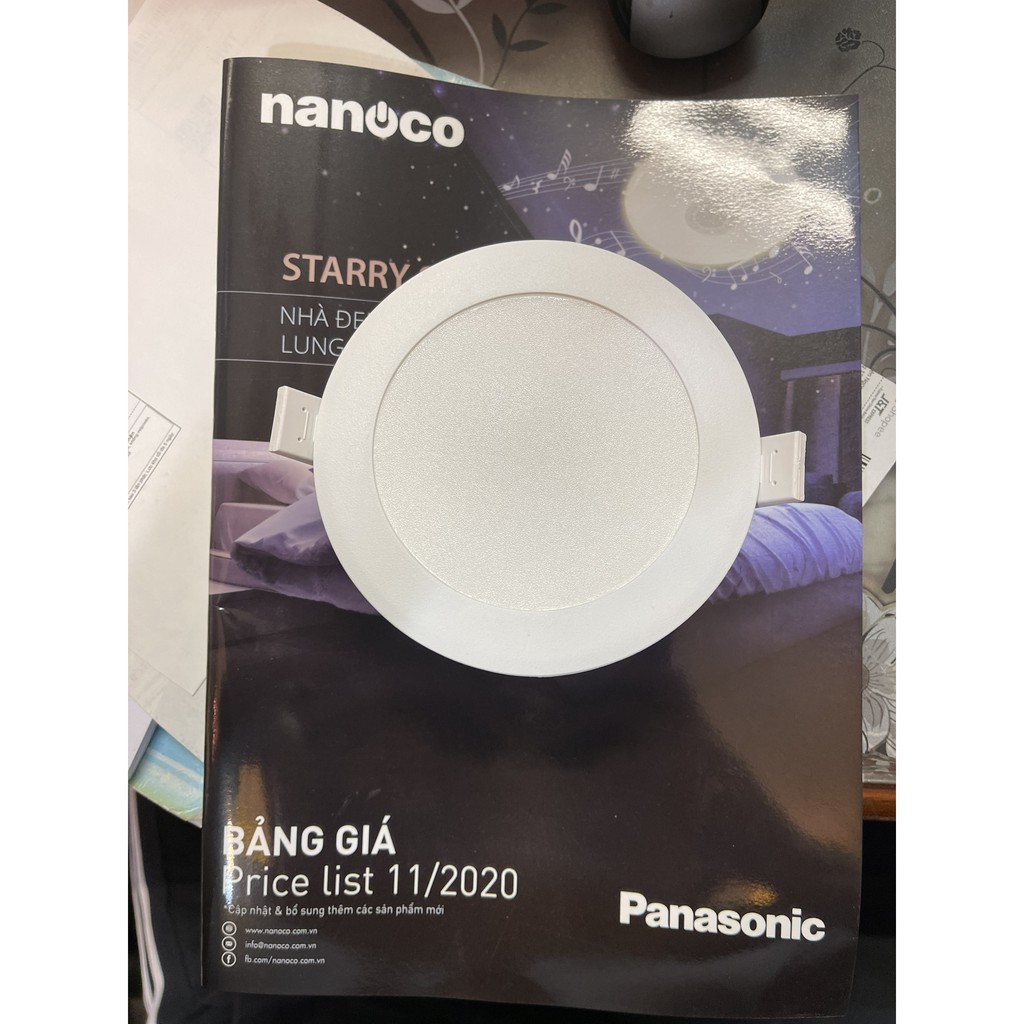 Đèn Led Âm Trần Panasonic Đổi 3 Mầu 9w Phi 110 mm