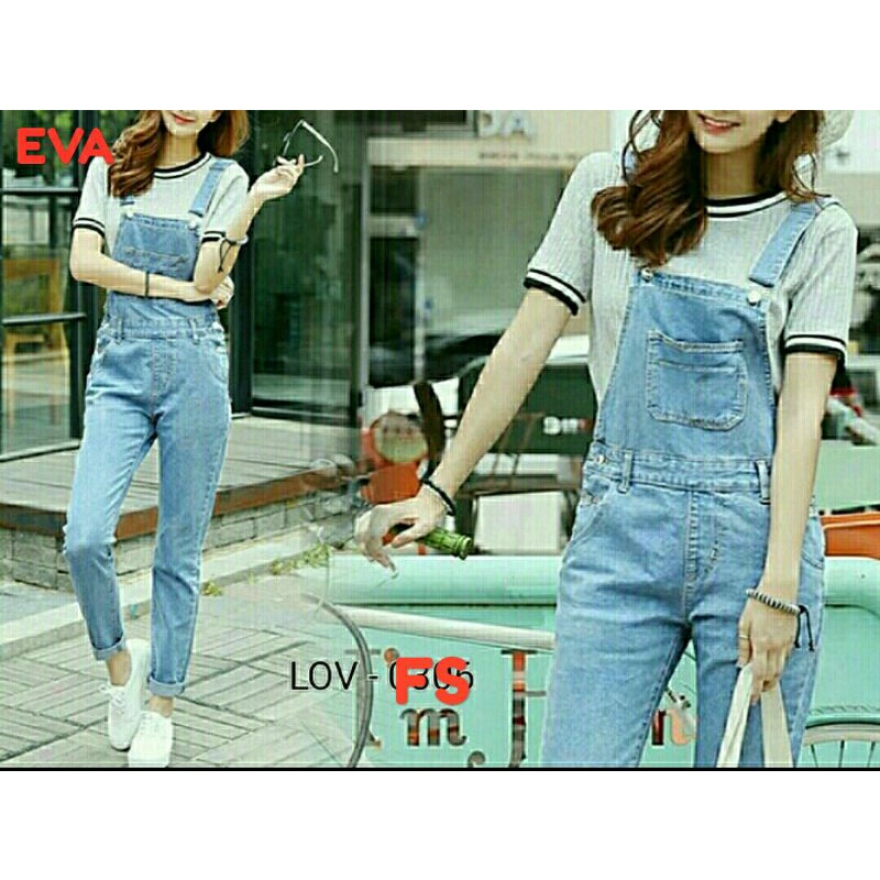 Jumpsuit / áo liền quần jean / quần jean / quần jean / quần jean / jean / jean cho bé gái