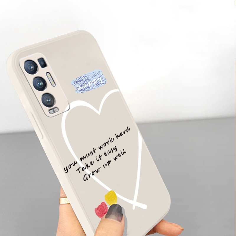 Ốp Điện Thoại Silicone In Hình Chữ Happy Today Cho OPPO Reno6 Z 5G Reno 5 Pro 4 4G 3 Reno2 Z F