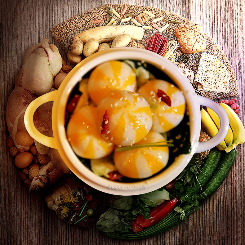 Viên Thả Lẩu Malaysia Bánh Bao Hải Sản Nhím Biển Nhân Trứng Cá
