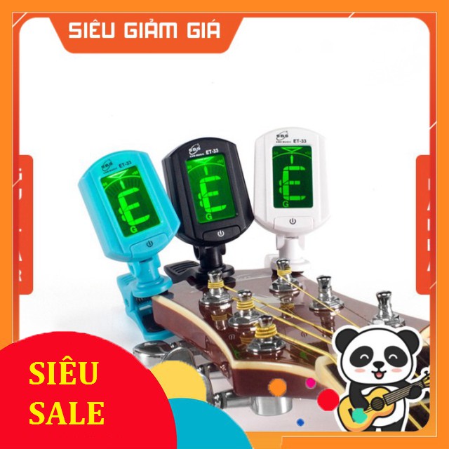 Tuner Máy Lên Dây Đàn Guitar | Máy Chỉnh Dây Đàn Guitar Tuner ET-33 | Máy Tuner Dùng Cho Guitar Ukulele Bass Violin