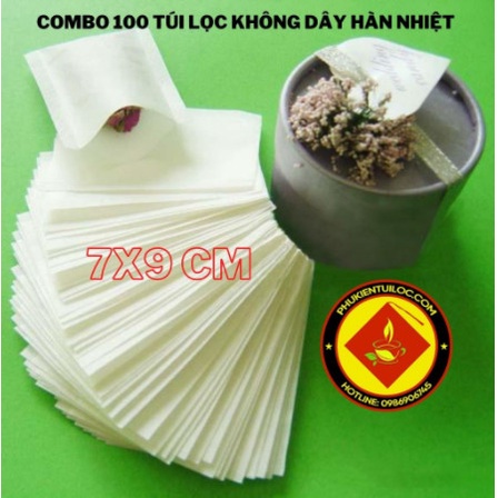 TÚI LỌC VẢI KHÔNG DÂY BUỘC 100 TÚI/SP ( ĐỦ KÍCH THƯỚC)-Phukientuiloc-Tuizip.com