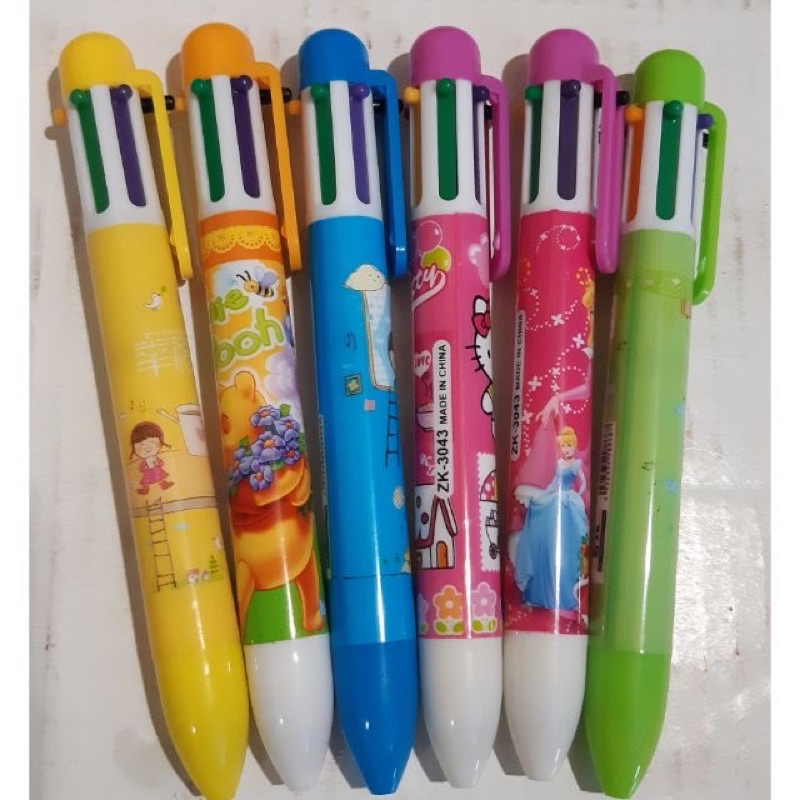 Bút bi 6 màu cao cấp
