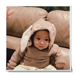 Áo len tai thỏ cho bé