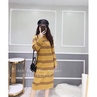 Váy len dáng dài hangg Quảng Châu XK