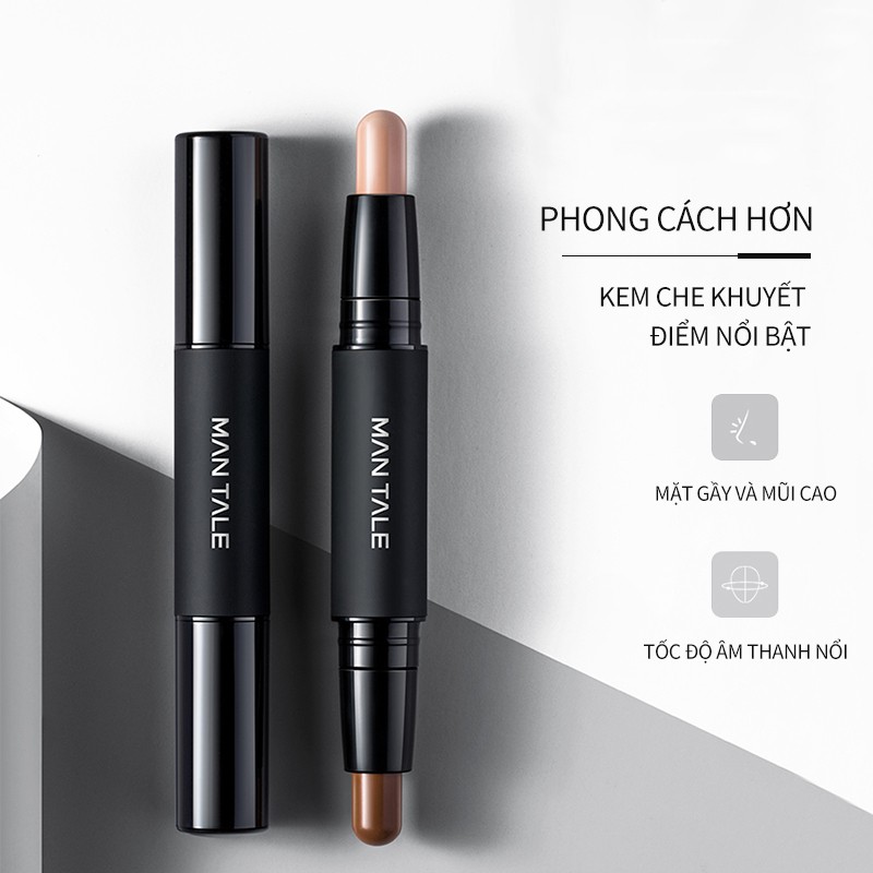 Thỏi highlight đánh khối MAN TALE 2 đầu màu kết cấu mịn 4g | BigBuy360 - bigbuy360.vn