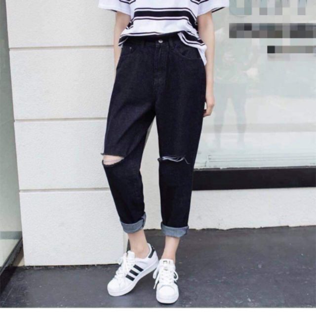 Quần Baggy tây rách gối bigsize phong cách cá tính | BigBuy360 - bigbuy360.vn