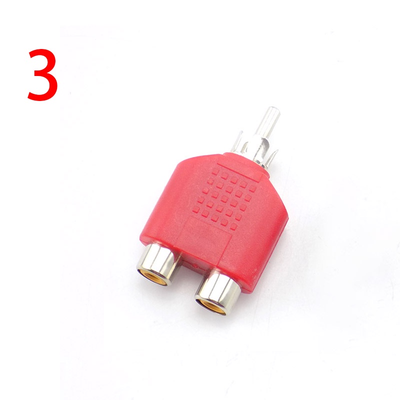 Bộ 5 Đầu Nối 3.5mm male Sang 2 RCA female Sang male female 2 Trong 1
