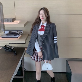 Áo blazer kẻ hot hit Taobao