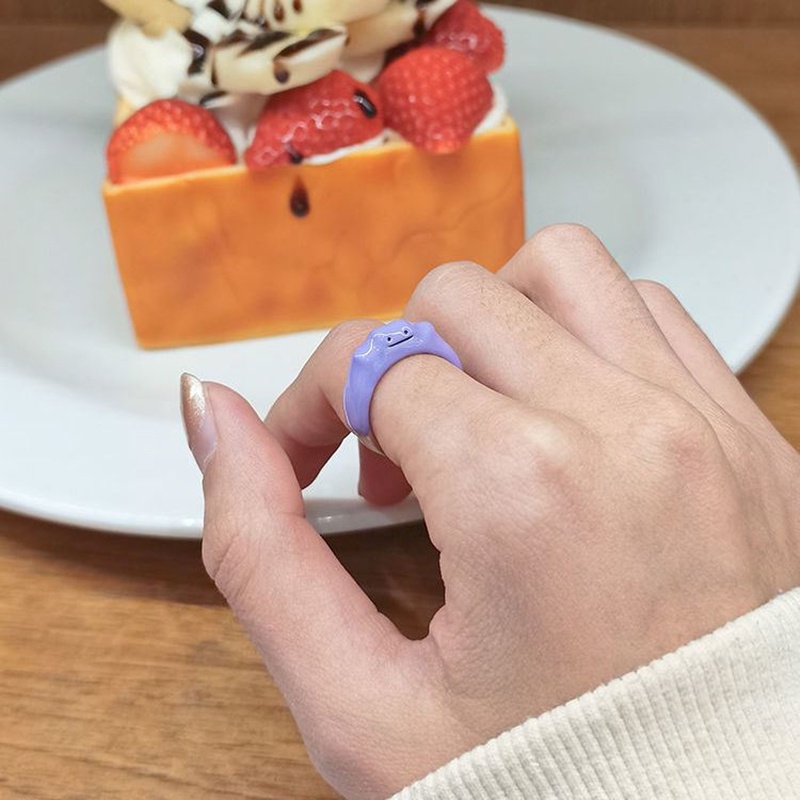 Nhẫn hở thiết kế hình mặt cười thời trang cho nữ