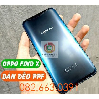 Dán PPF Oppo Find X bóng, nhám cho màn hình, mặt lưng, full lưng viền siêu bảo vệ