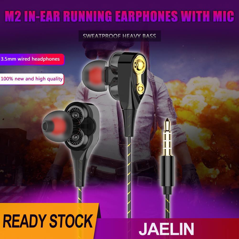 Tai Nghe Nhét Tai Jack 3.5mm Bass Trầm Có Micro Tiện Dụng