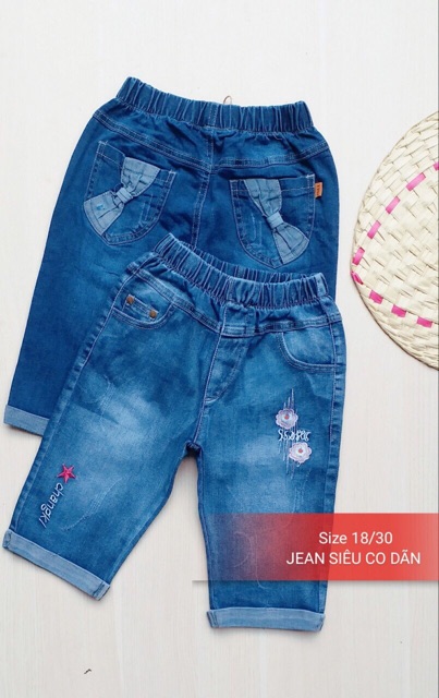 Quần Jean lửng bé gái