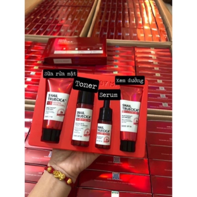 Bộ Kit Dưỡng Da Ốc Sên Some By Mi Snail Truecica Miracle Repair Starter Kit