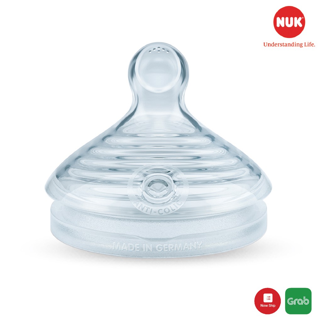 Bộ 2 núm ti NUK Silicone Nature Sense S1 S2 - M dành cho bé từ 0-18 tháng