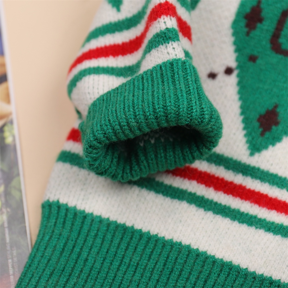 Áo cardigan BEAR LEADER họa tiết kẻ sọc màu xanh lá phong cách Hàn Quốc thời trang thu đông cho các bé 2 đến 6 tuổi