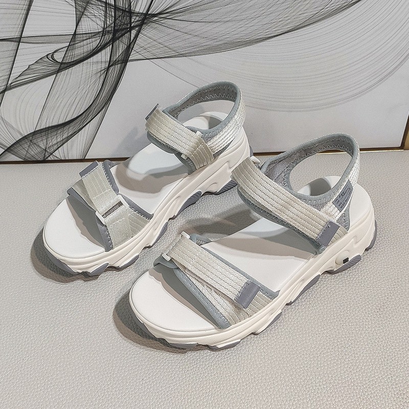 Sandal Nữ 2 Quai Đế 4cm Dép Quai Hậu Học Sinh 2021