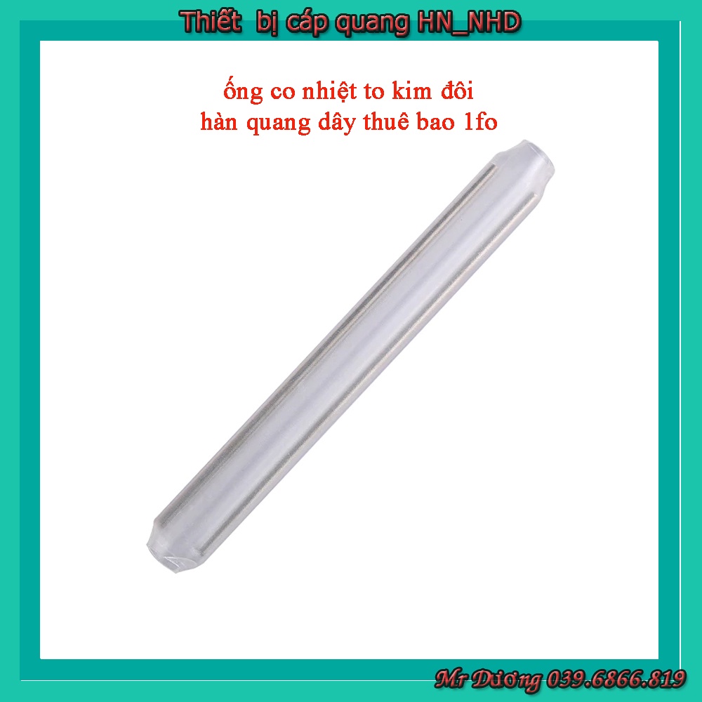 Ống co nhiệt to kim đôi 60mm - ống nung dùng cho các mối hàn cáp quang Túi 50 chiếc