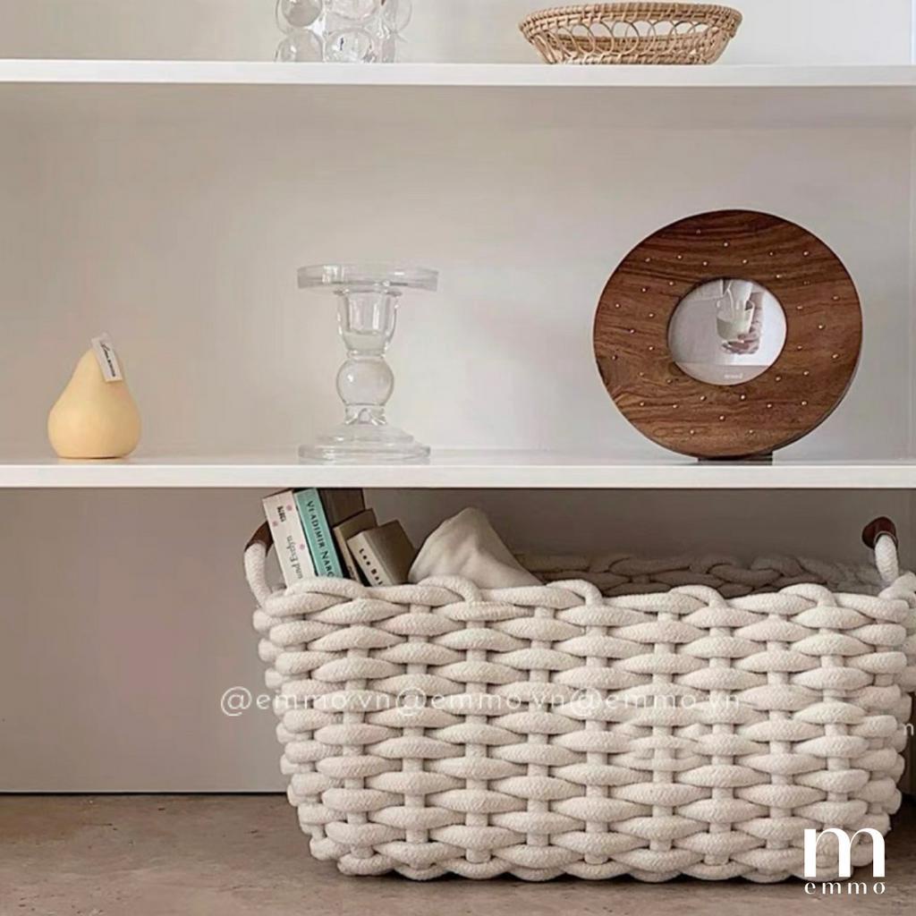 GIỎ ĐỰNG ĐỒ ĐA NĂNG ĐAN SỢI COTTON EMMO ZENNA