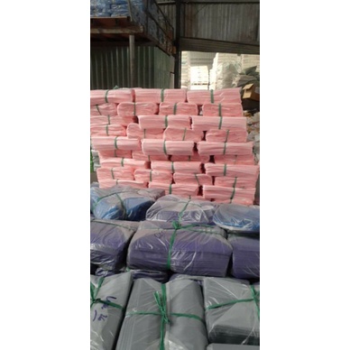 Túi nilong đựng hàng hột xoài có quai xách PE dẻo bóng loại 1 màu hồng đào, hồng pastel