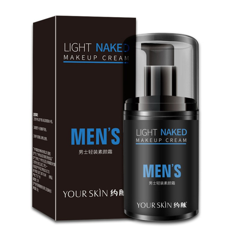 YOUR SKIN Mens Skin Tone-Up Cream Light Bright Naked Men Makeup Cream Lazy Cream Face Cream Men's light skin cream skin moisture transparent lazy people separate cream blemish whitening moisturizing oil control brightening skin moisture lasting